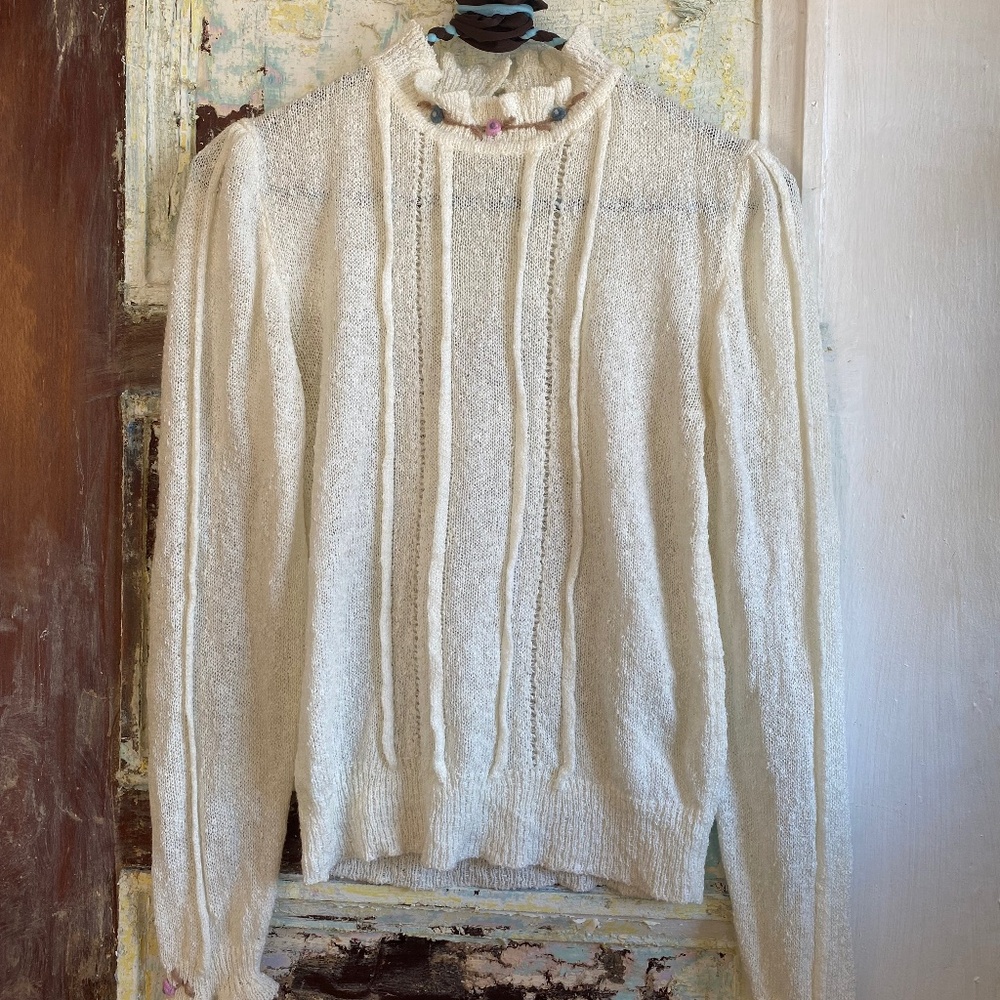 Precious Sheer Knit Blouse